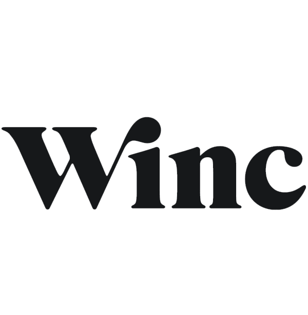 Winc logo black text