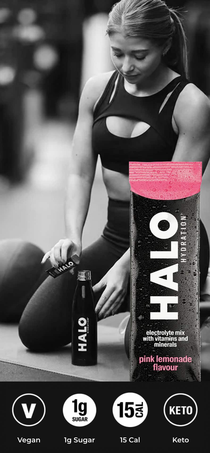 Halo Hydration advertising